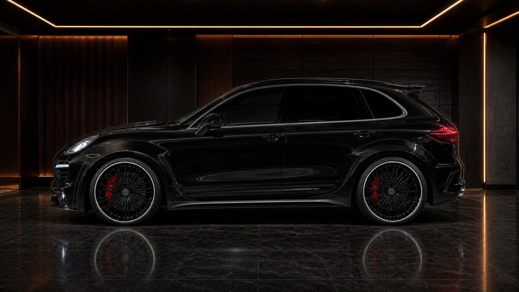 Sport Aero Black Edition — Porsche Cayenne 958 (2010–2014) — side profile
