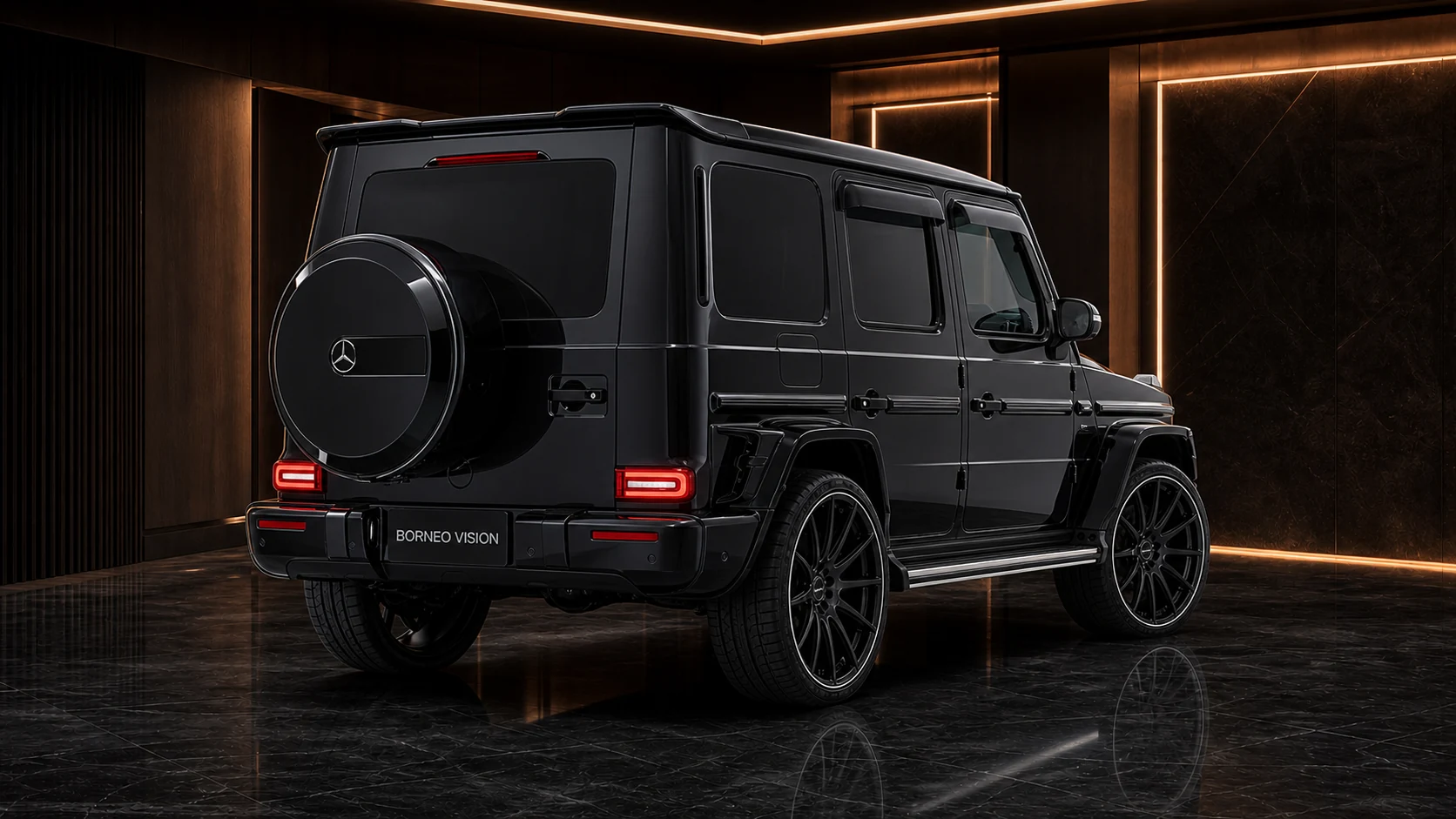 Sport Aero — Mercedes-Benz G-Class G550/G400d/G350d AMG Line W463A (2018–2024) — rear three-quarter