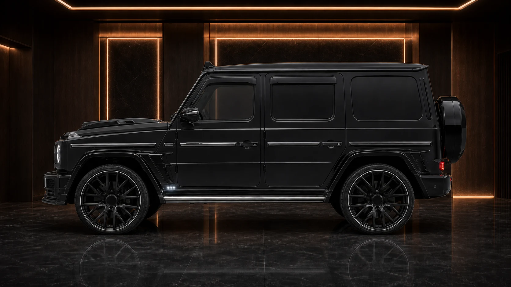 Sport Aero — Mercedes-Benz G-Class G550/G400d/G350d AMG Line W463A (2018–2024) — side profile