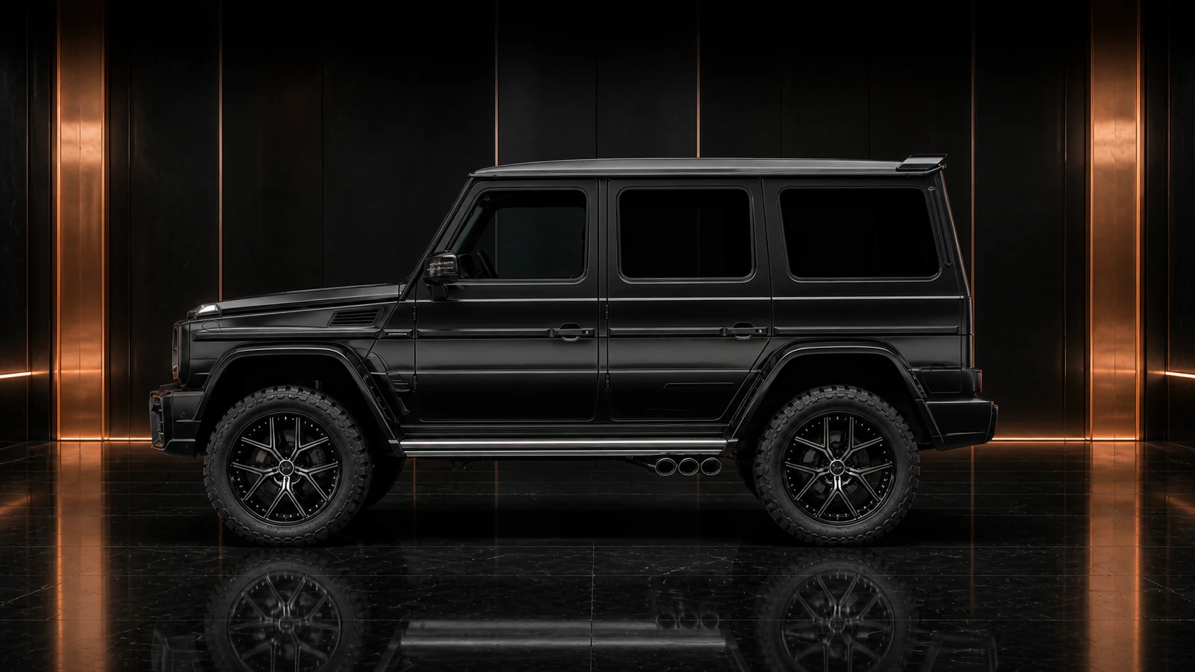 Sport Aero Black Edition — Mercedes-Benz G-Class W463 G63/G550/G350d (2016–2017) — side profile