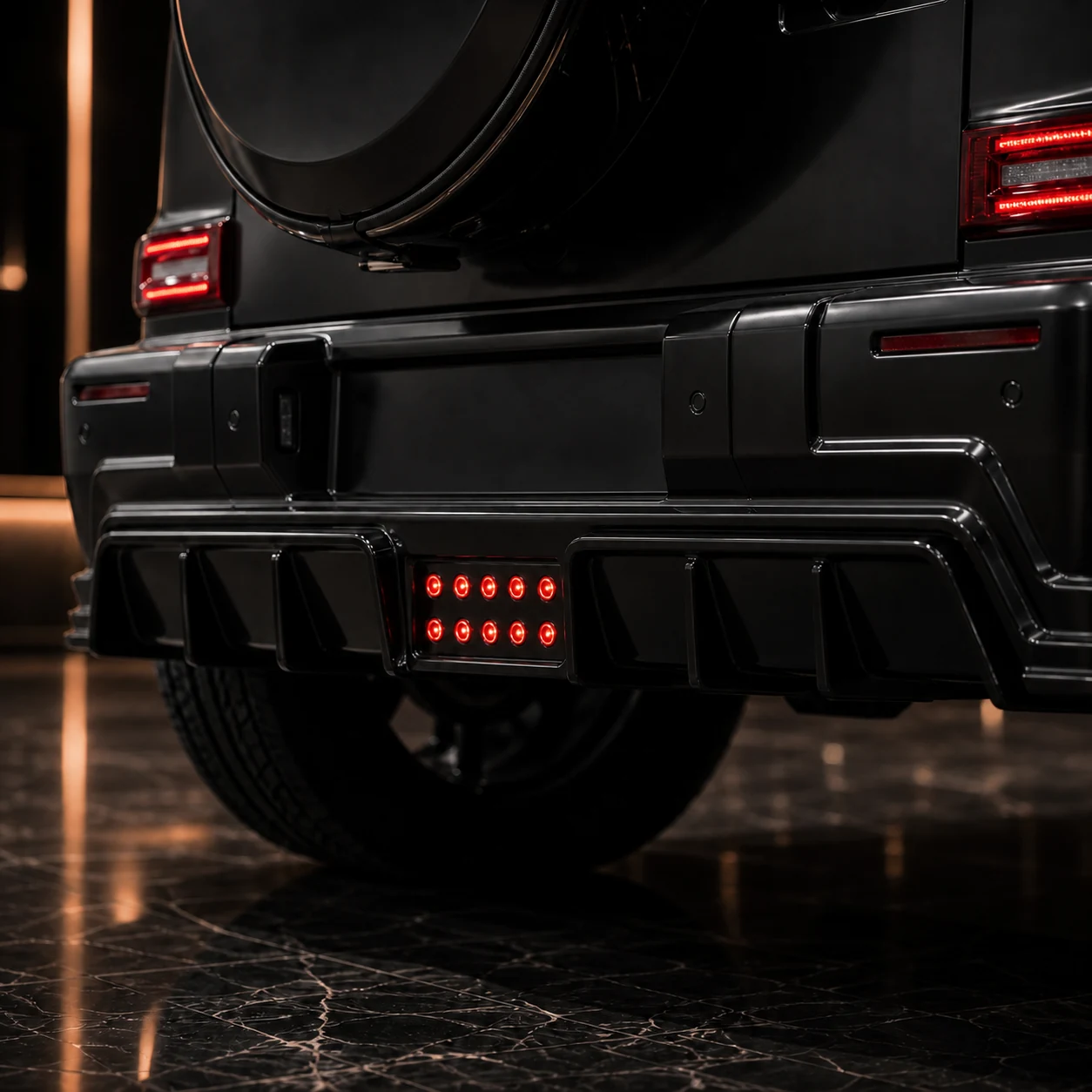 Sport Aero Black Edition — Mercedes-Benz G-Class W463A (2018–2024) — rear aero detail