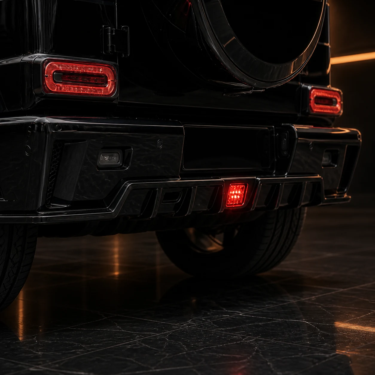 Sport Aero Black Edition — Mercedes-AMG G63 W463 (2013–2017) — rear aero detail