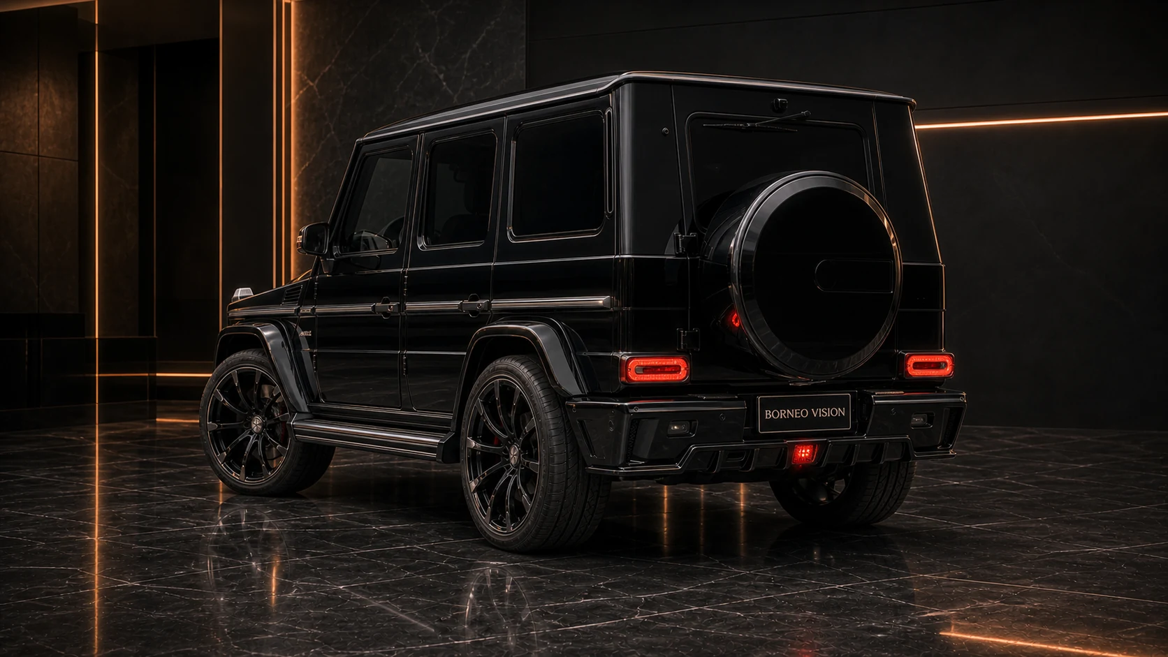 Sport Aero Black Edition — Mercedes-AMG G63 W463 (2013–2017) — rear three-quarter
