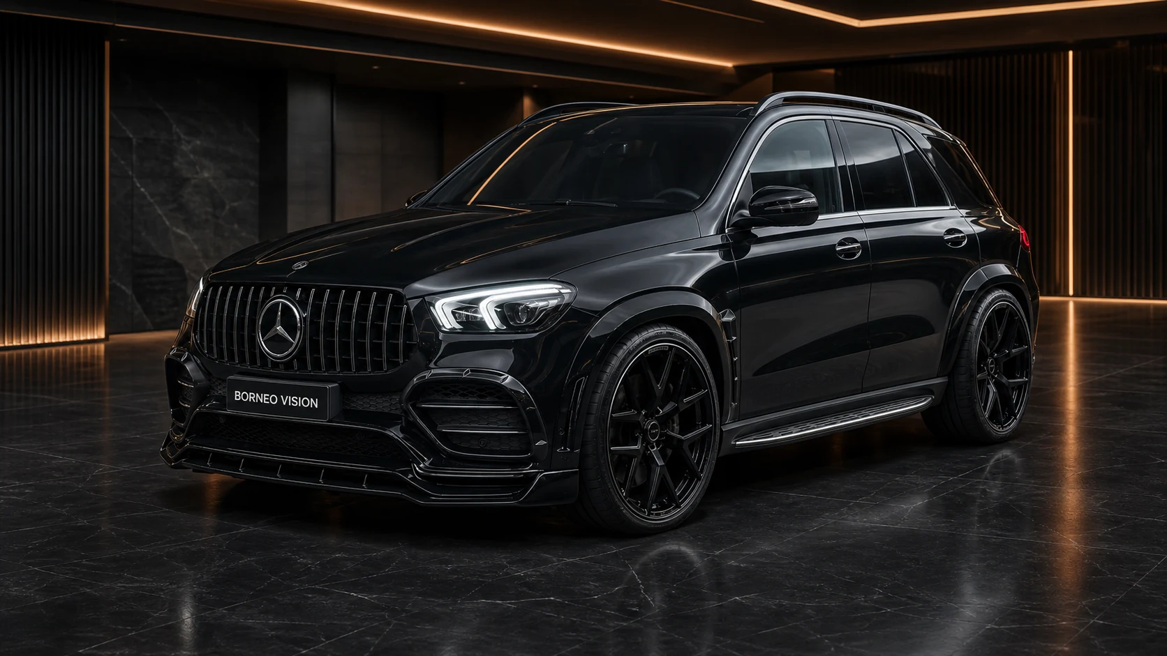 Sport Aero Black Edition — Mercedes-Benz GLE-Class W167 AMG Line Pre-Facelift (2019–2023) — front three-quarter