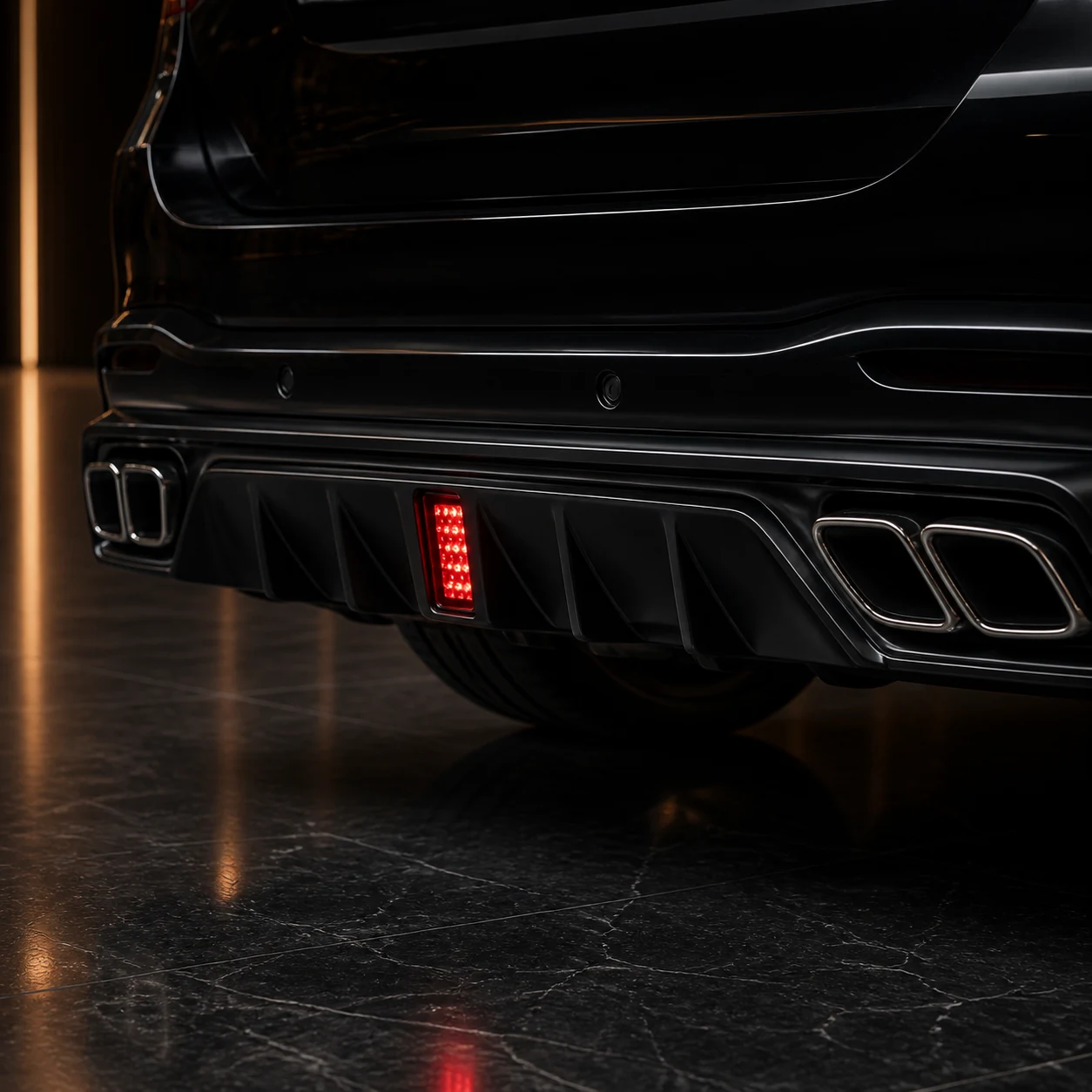 Sport Aero Black Edition — Mercedes-Benz GLE-Class W167 AMG Line Pre-Facelift (2019–2023) — rear aero detail