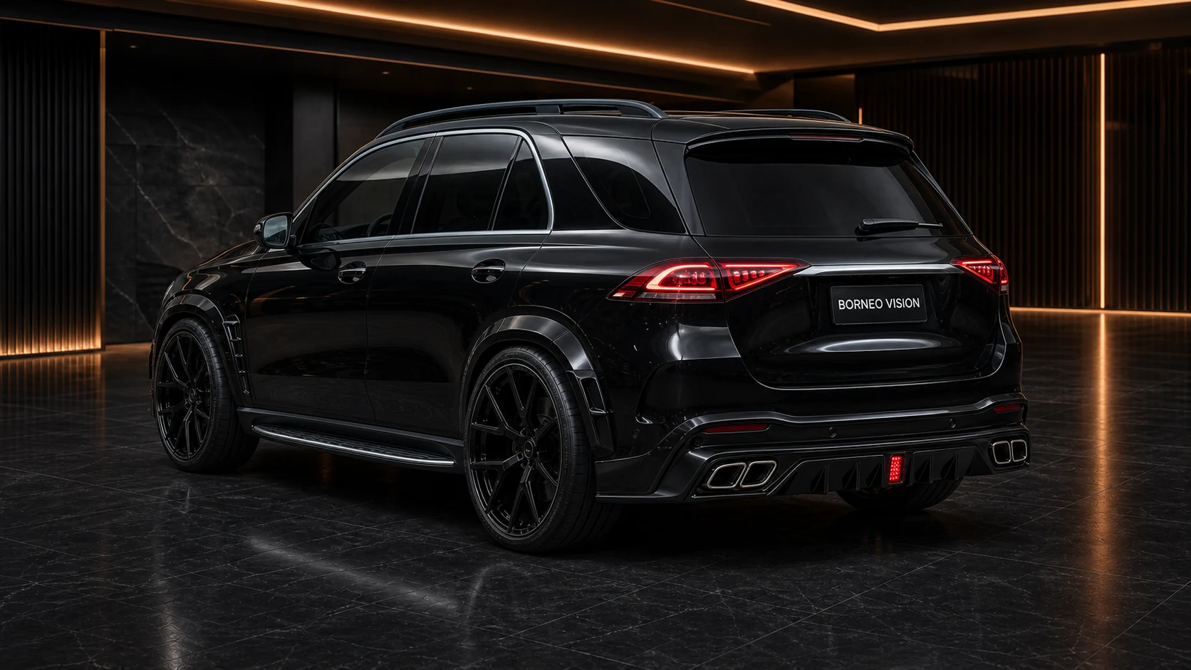 Sport Aero Black Edition — Mercedes-Benz GLE-Class W167 AMG Line Pre-Facelift (2019–2023) — rear three-quarter