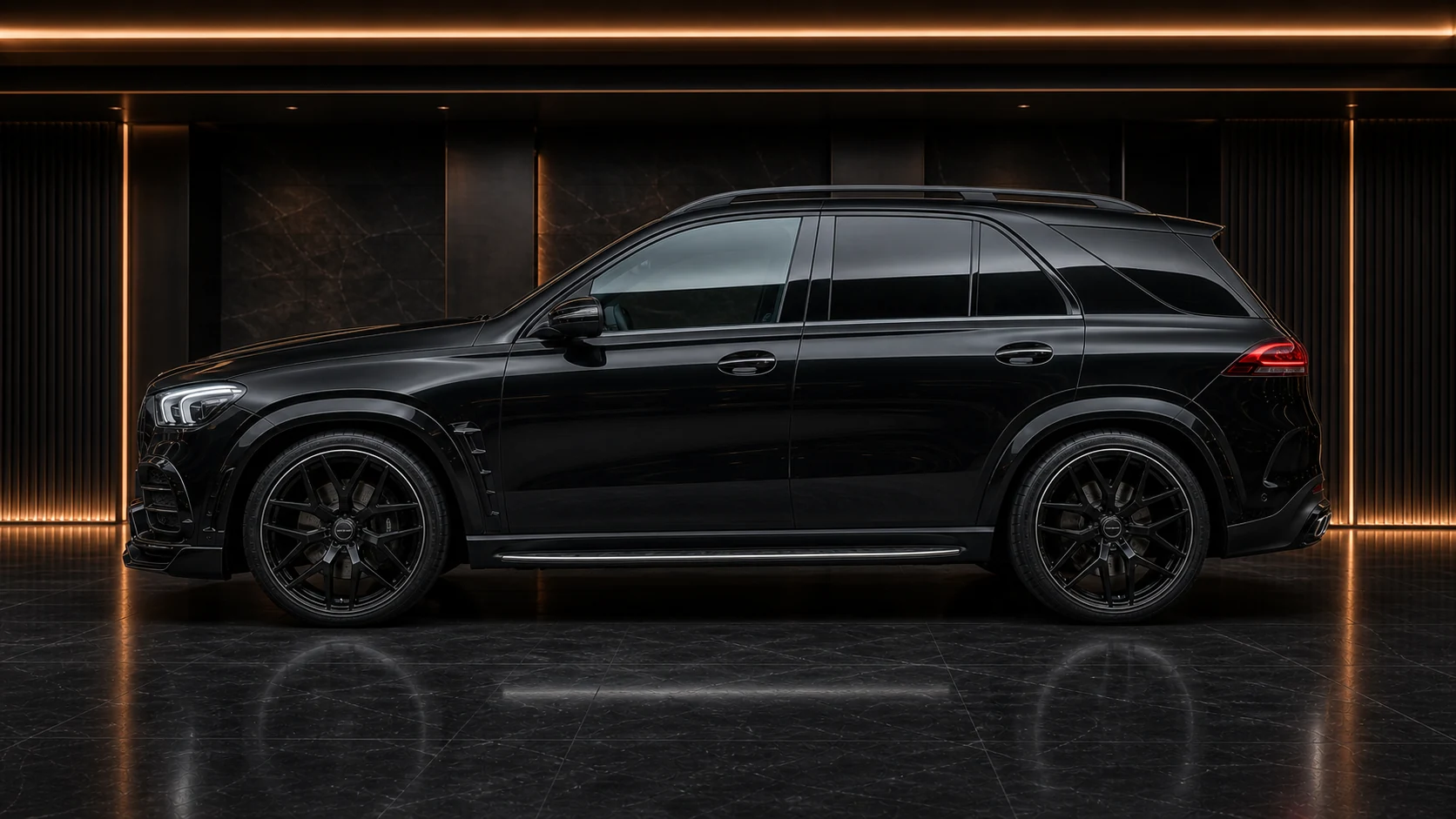 Sport Aero Black Edition — Mercedes-Benz GLE-Class W167 AMG Line Pre-Facelift (2019–2023) — side profile