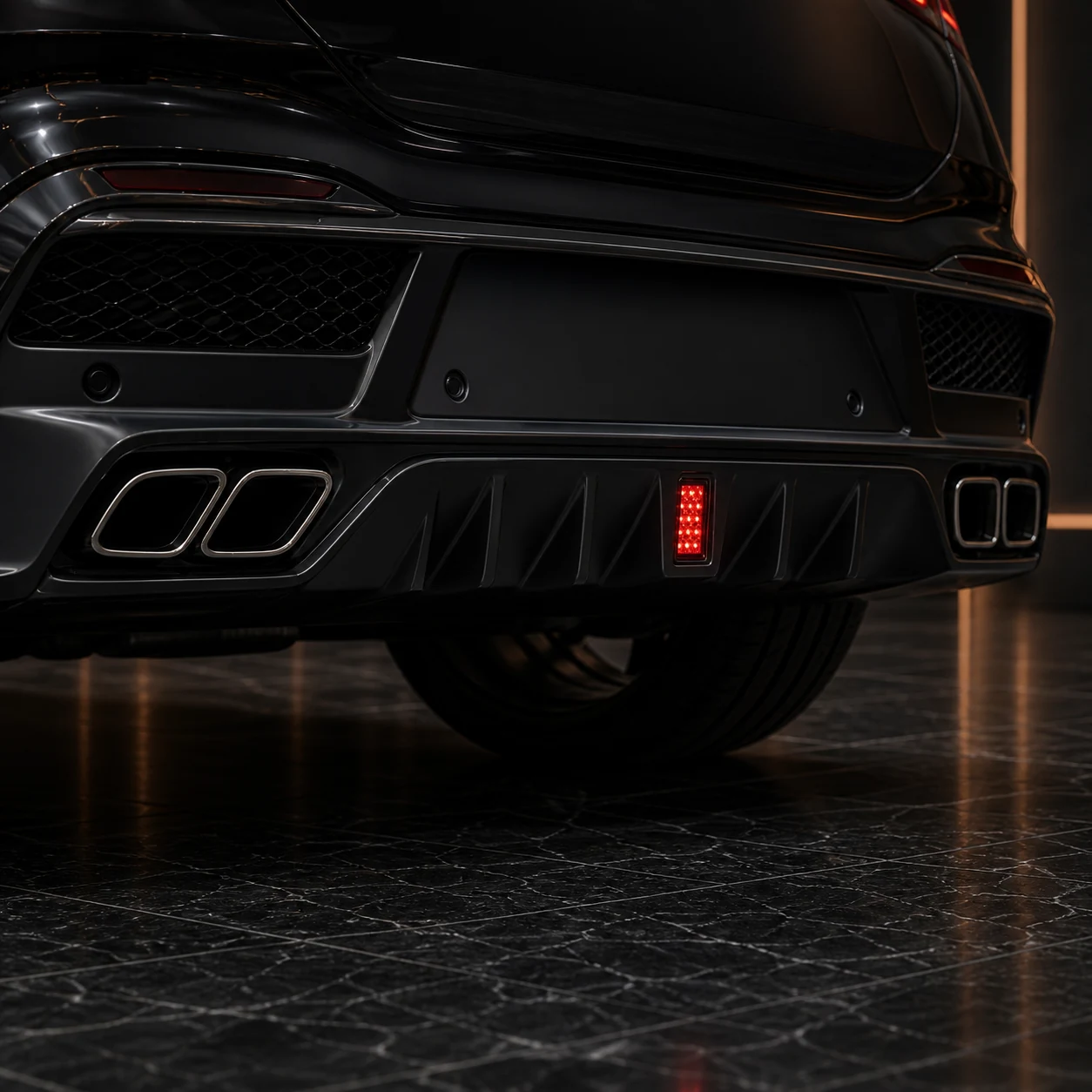 Sport Aero Black Edition — Mercedes-Benz GLE-Class Coupe C167 AMG Line (2020–2023) — rear aero detail