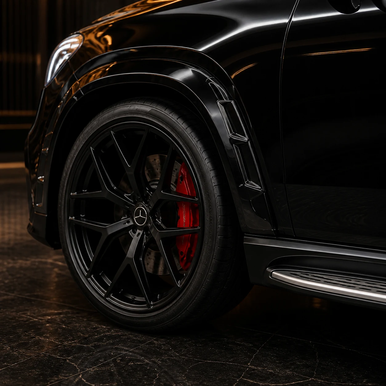 Sport Aero Black Edition — Mercedes-Benz GLE-Class Coupe C167 AMG Line (2020–2023) — wheel and side detail