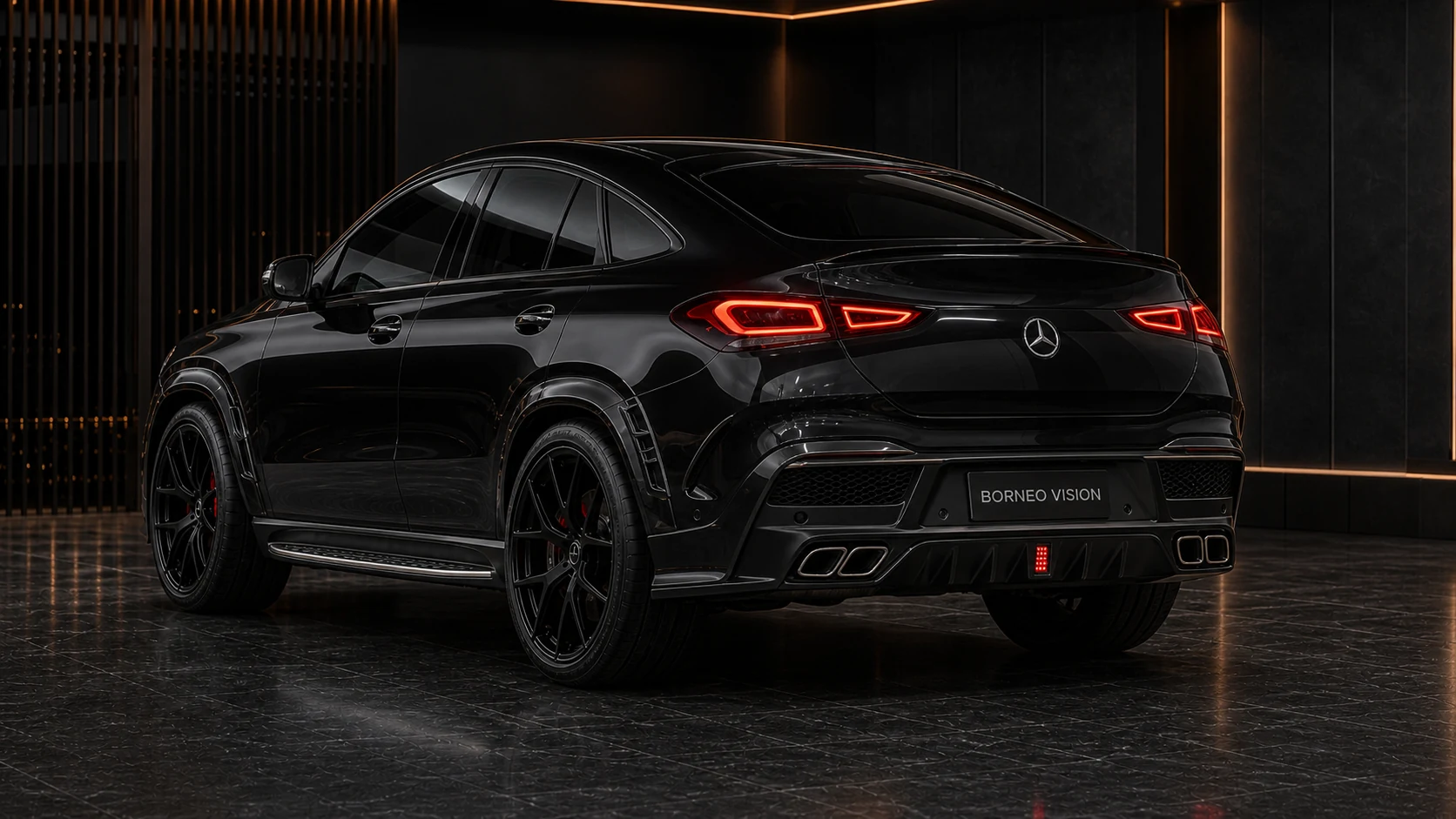 Sport Aero Black Edition — Mercedes-Benz GLE-Class Coupe C167 AMG Line (2020–2023) — rear three-quarter