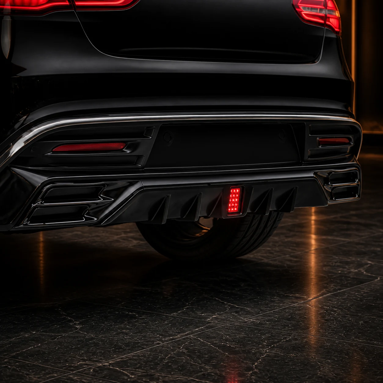 Sport Aero — Mercedes-Benz GLE-Class Coupe C292 AMG Line (2016–2019) — rear aero detail