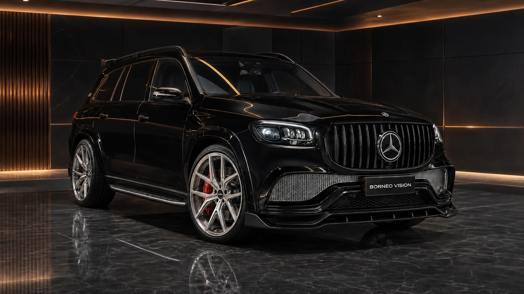 Sport Aero Black Edition — Mercedes-Benz GLS-Class X167 AMG Line Pre-Facelift (2020–2023) — front three-quarter