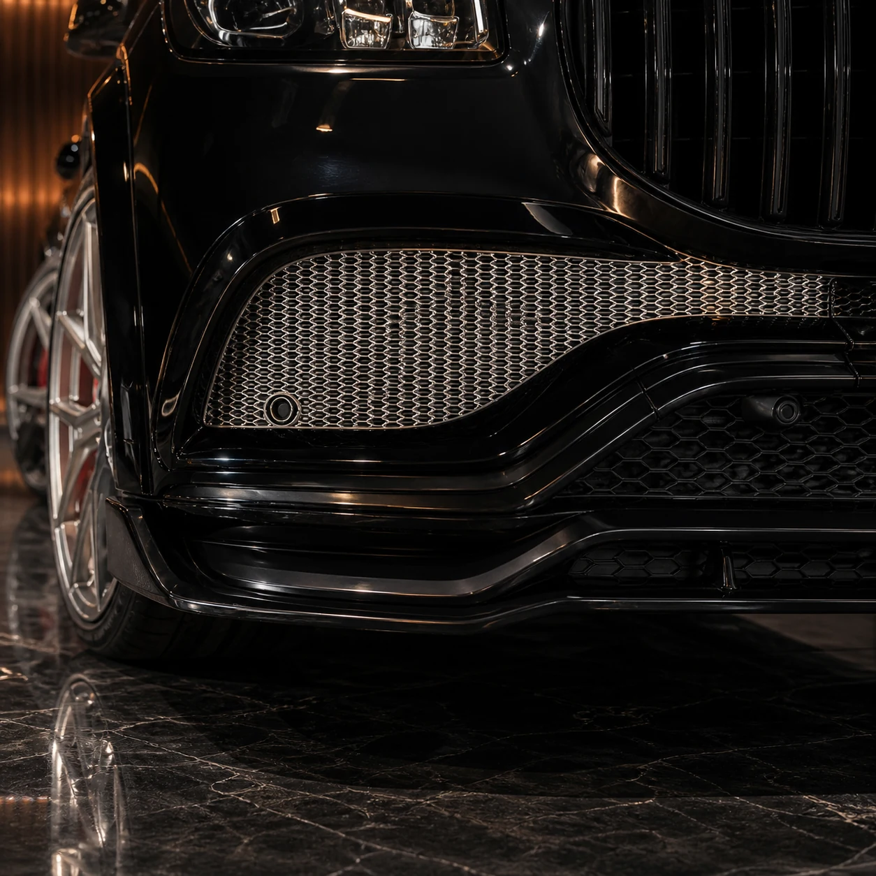 Sport Aero Black Edition — Mercedes-Benz GLS-Class X167 AMG Line Pre-Facelift (2020–2023) — front aero detail