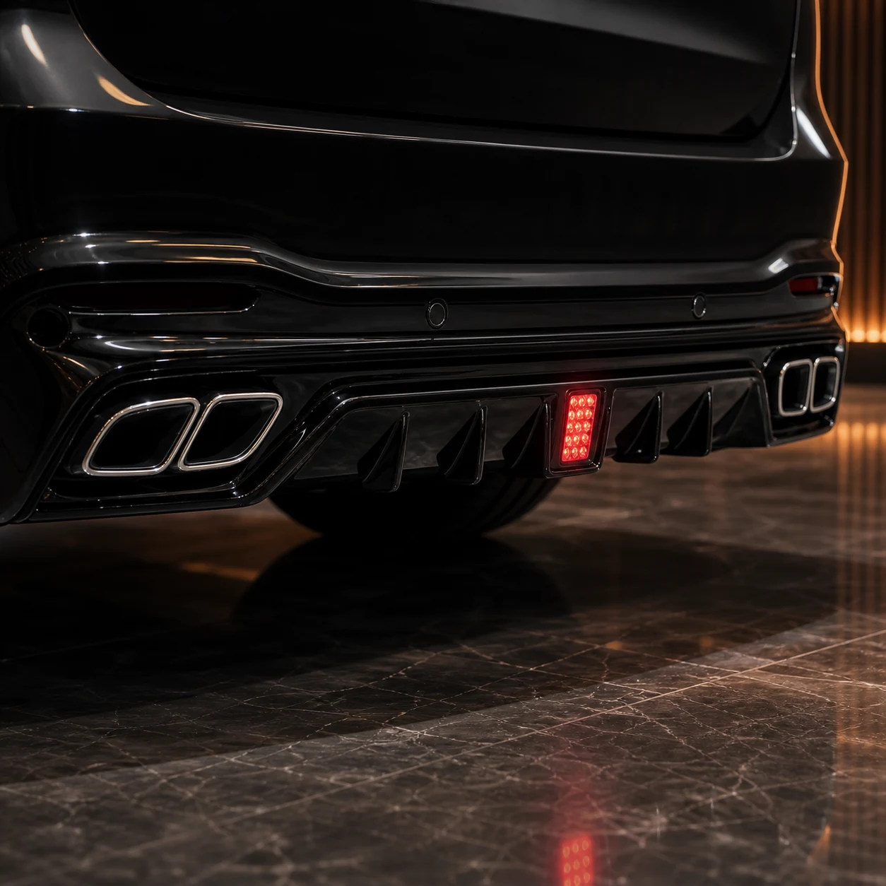 Sport Aero Black Edition — Mercedes-Benz GLS-Class X167 AMG Line Pre-Facelift (2020–2023) — rear aero detail