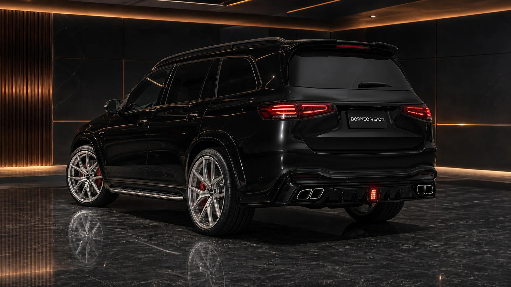 Sport Aero Black Edition — Mercedes-Benz GLS-Class X167 AMG Line Pre-Facelift (2020–2023) — rear three-quarter