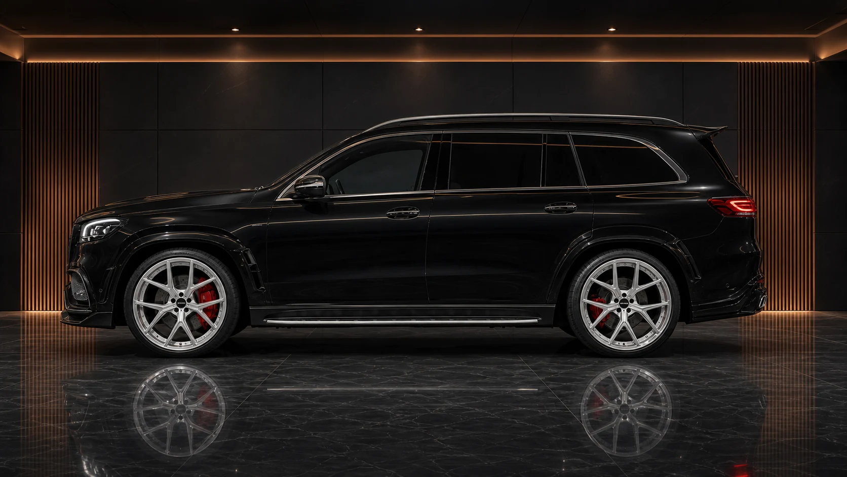 Sport Aero Black Edition — Mercedes-Benz GLS-Class X167 AMG Line Pre-Facelift (2020–2023) — side profile