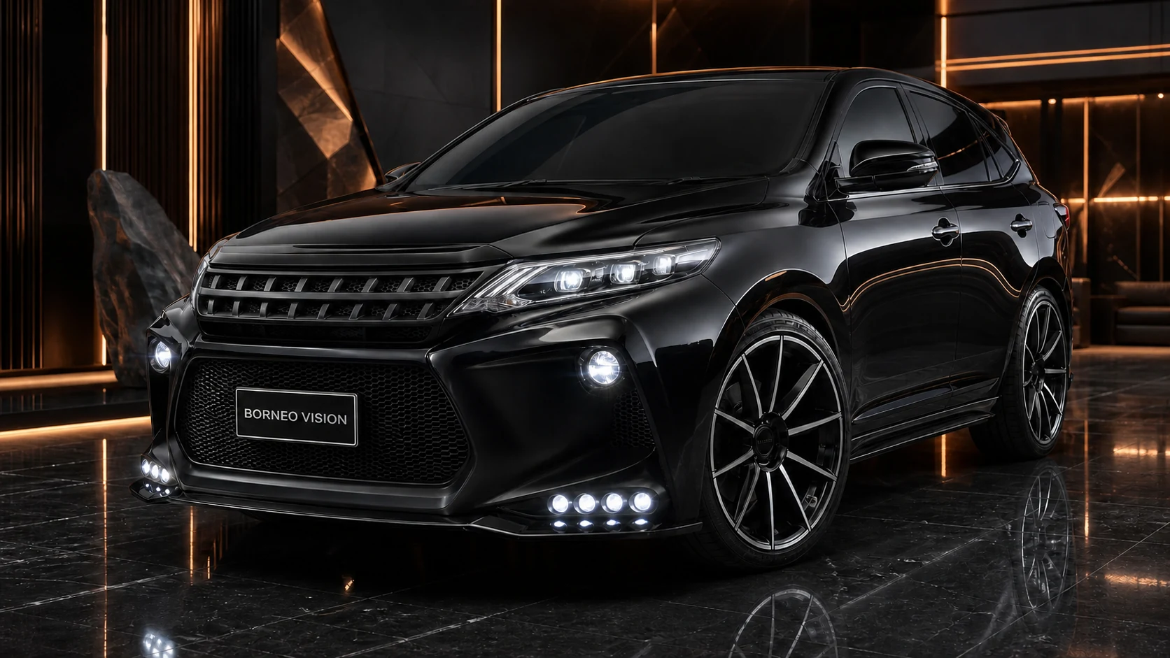 Sport Aero Black Edition — Toyota Harrier 60 (2013–2017) — front three-quarter