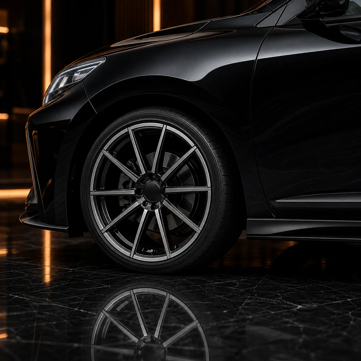 Sport Aero Black Edition — Toyota Harrier 60 (2013–2017) — wheel and side detail