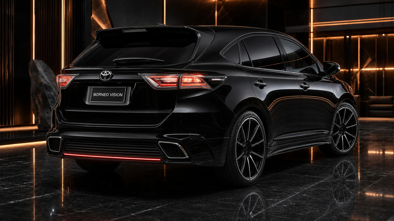 Sport Aero Black Edition — Toyota Harrier 60 (2013–2017) — rear three-quarter