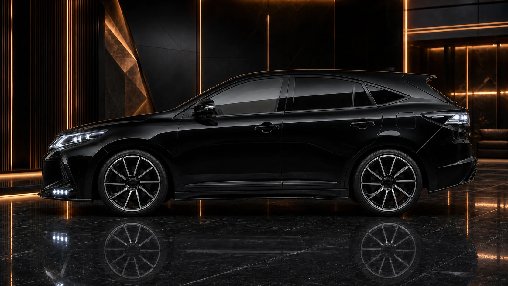 Sport Aero Black Edition — Toyota Harrier 60 (2013–2017) — side profile