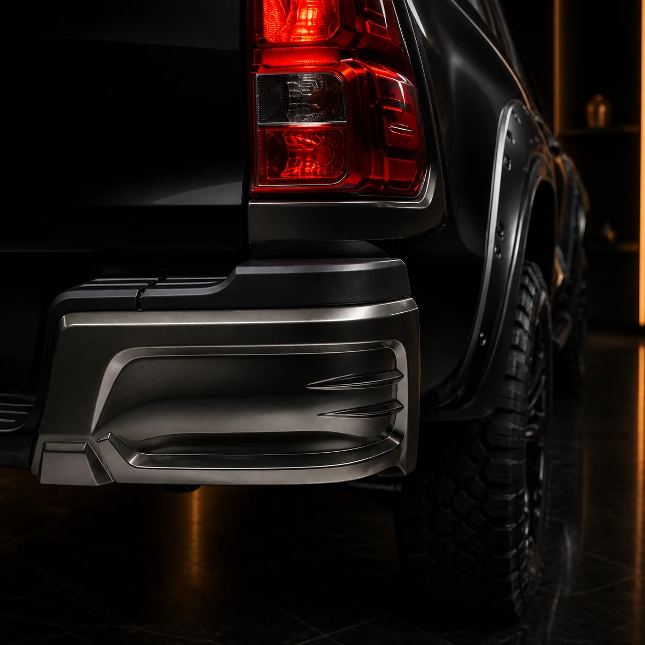 Sport Aero Black Edition — Toyota Hilux GUN125 (2017–2020) — rear aero detail