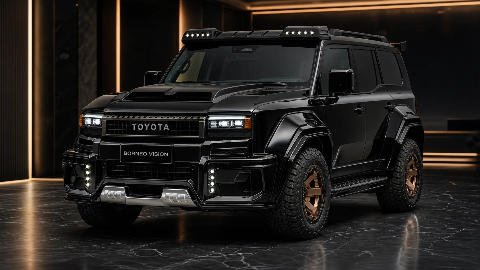 Adventure Aero Black Edition — Toyota Land Cruiser 250 — front three-quarter
