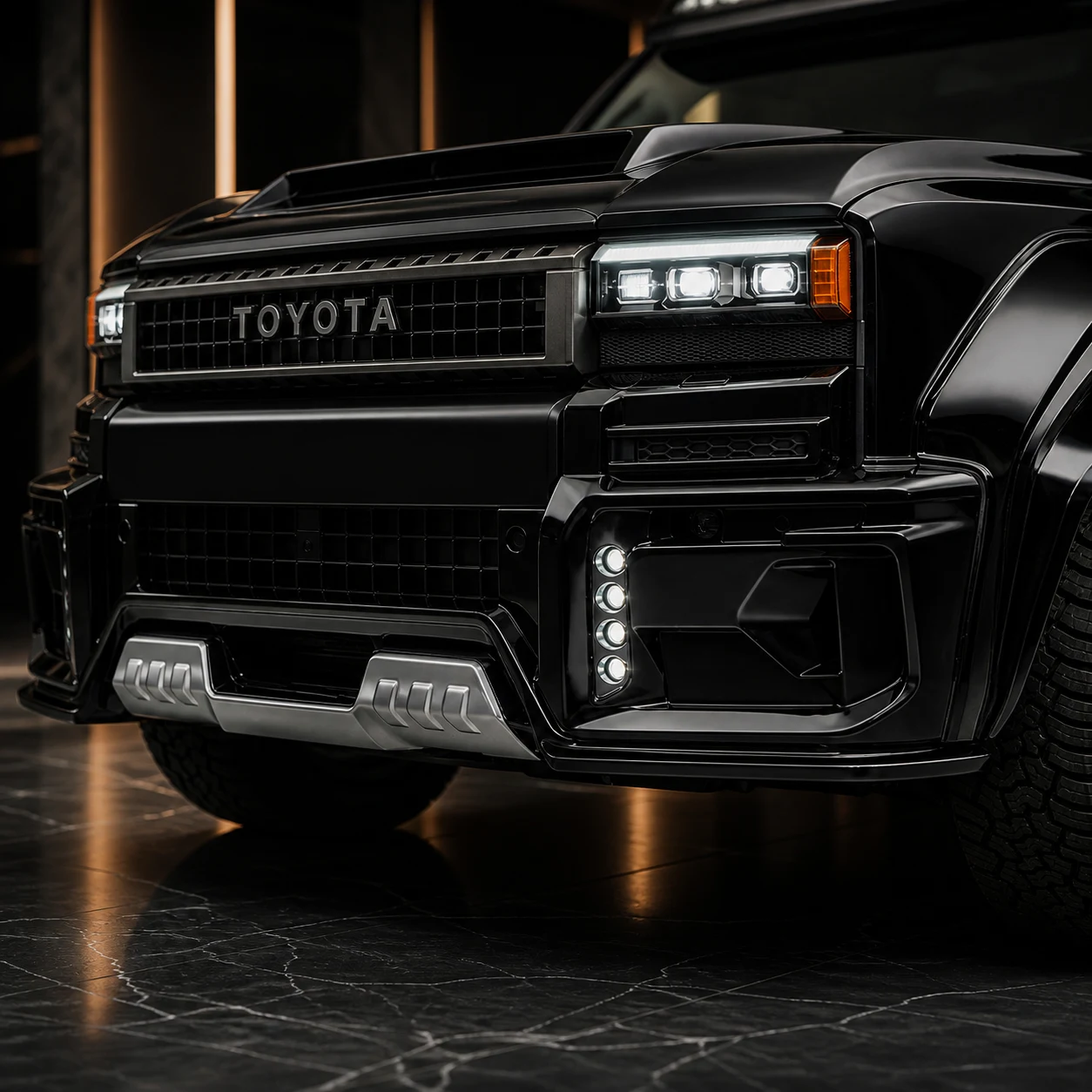 Adventure Aero Black Edition — Toyota Land Cruiser 250 — front aero detail