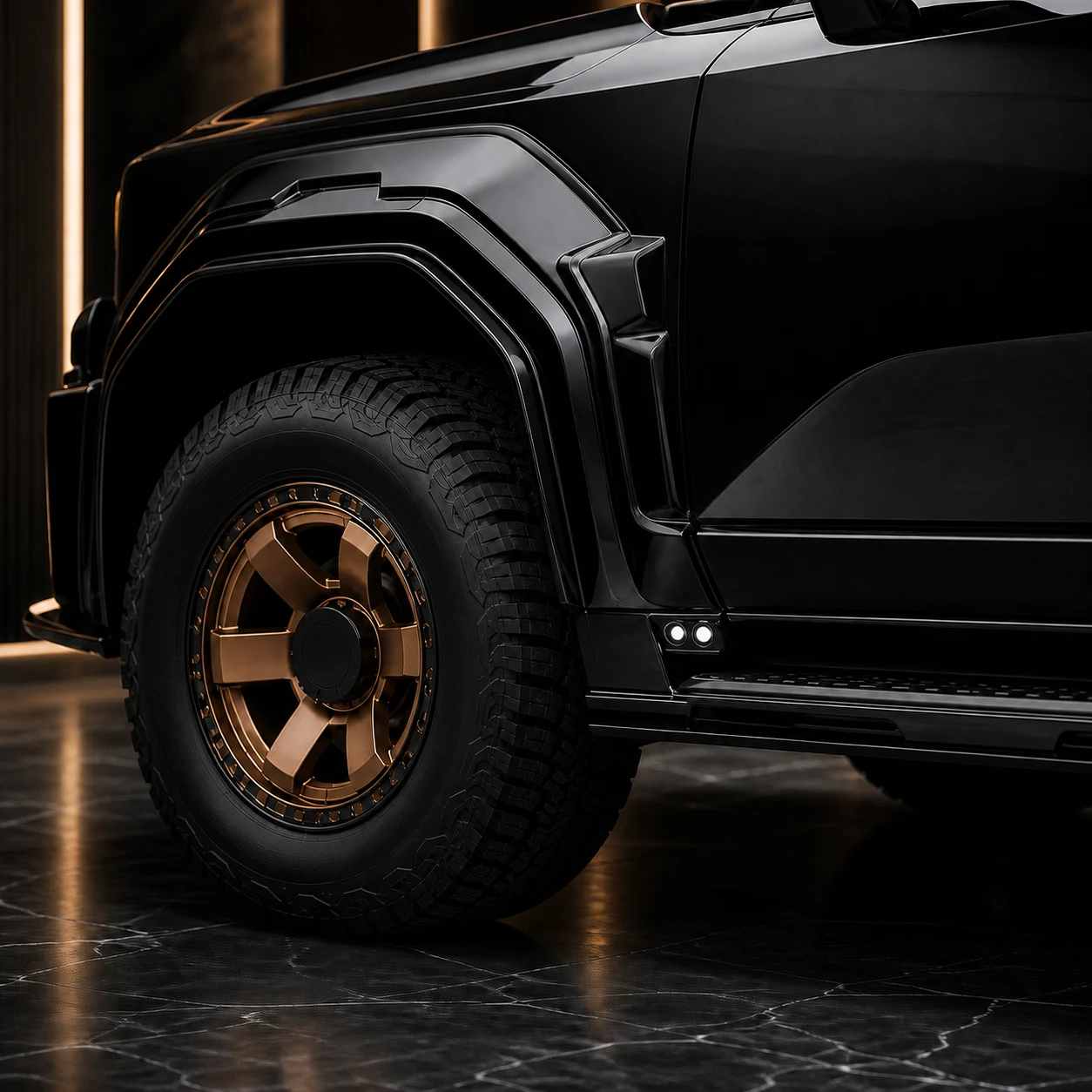 Adventure Aero Black Edition — Toyota Land Cruiser 250 — wheel and side detail