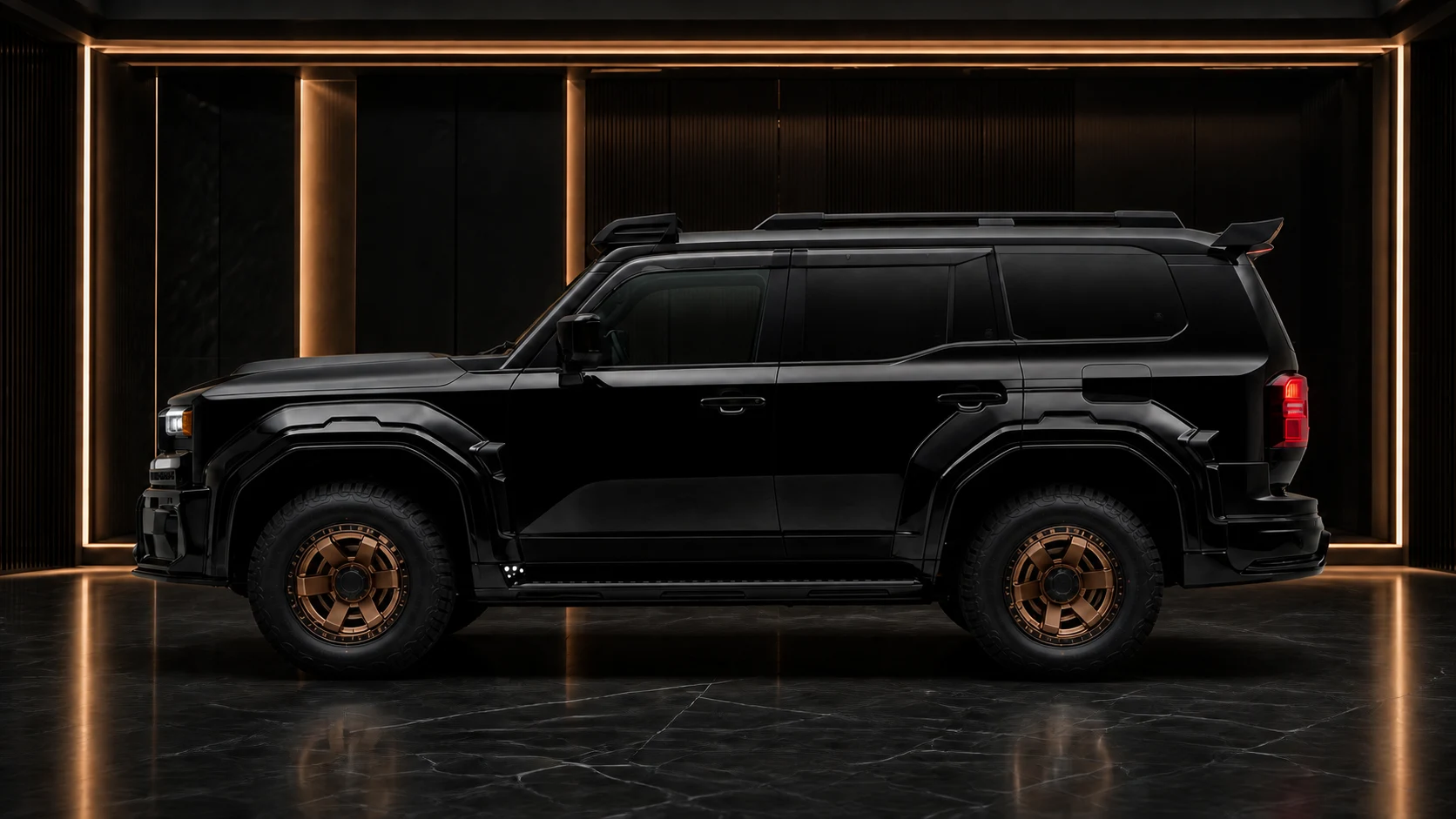 Adventure Aero Black Edition — Toyota Land Cruiser 250 — side profile