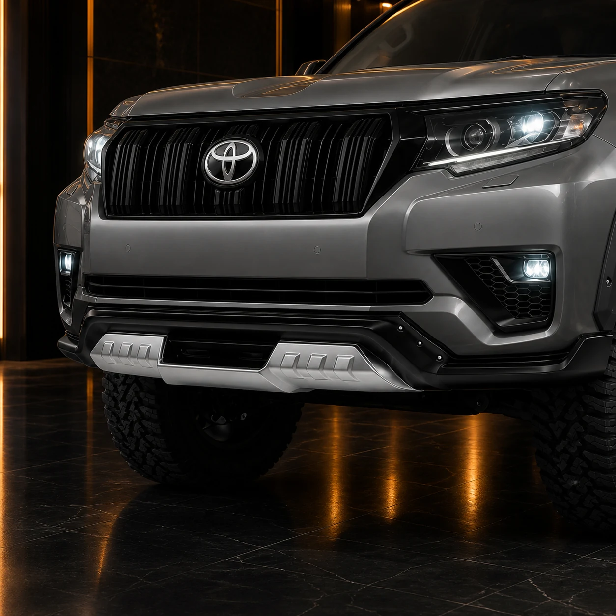 Adventure Aero — Toyota Land Cruiser Prado 150 (2017–2024) — front aero detail