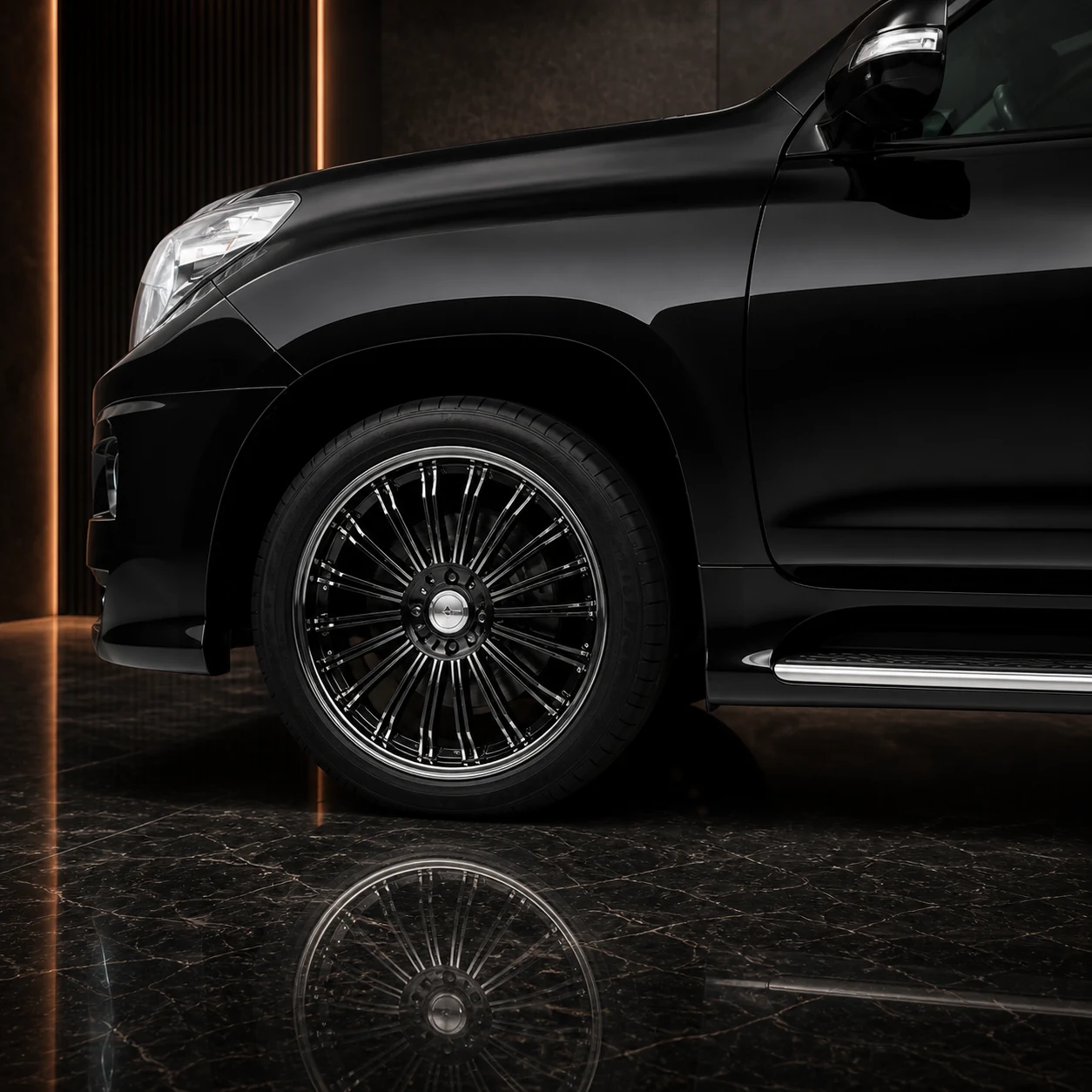 Sport Aero — Toyota Land Cruiser Prado 150 (2009–2013) — wheel and side detail