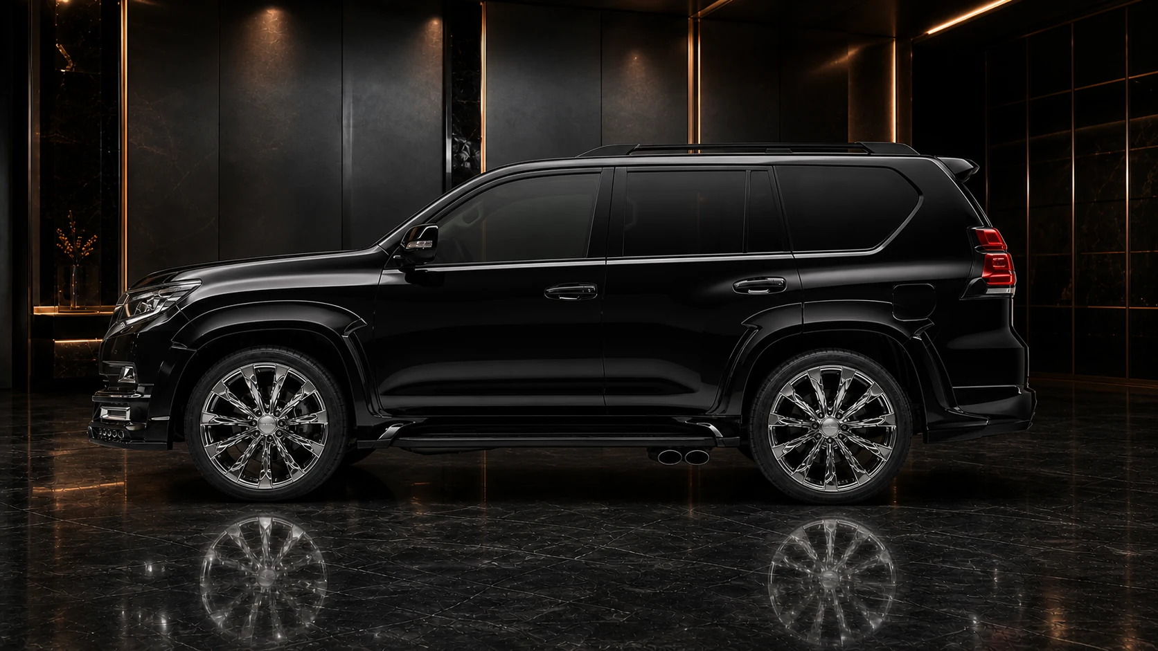 Sport Aero Black Edition — Toyota Land Cruiser Prado 150 (2017–2024) — side profile