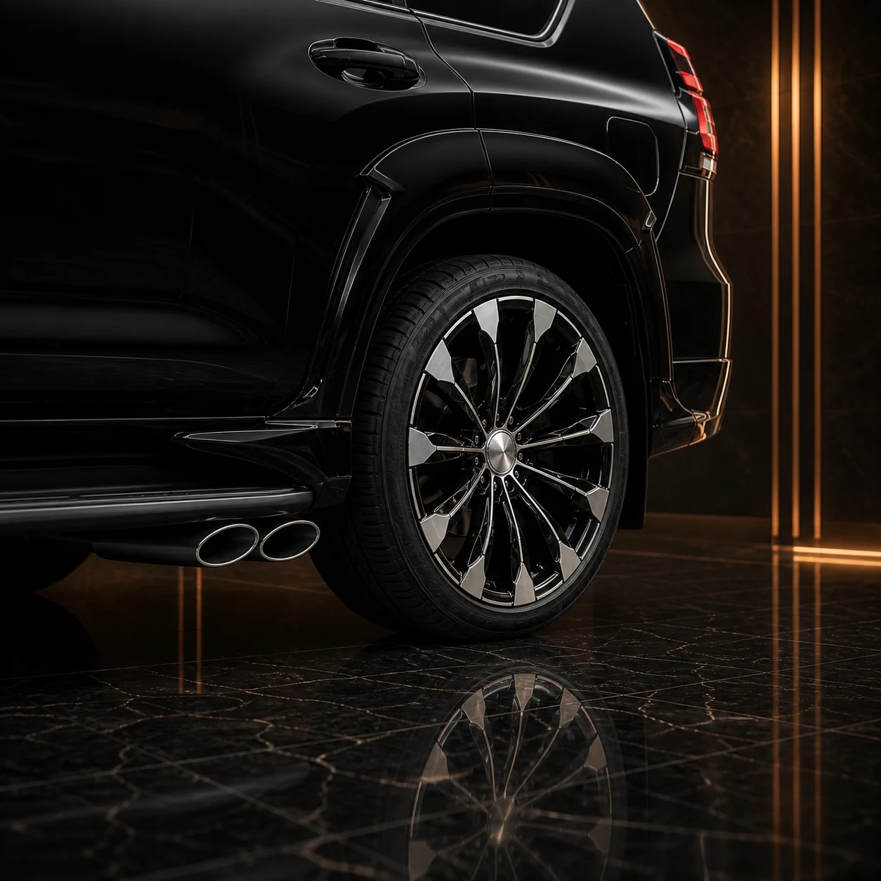 Sport Aero — Toyota Land Cruiser Prado 150 (2017–2024) — wheel and side detail