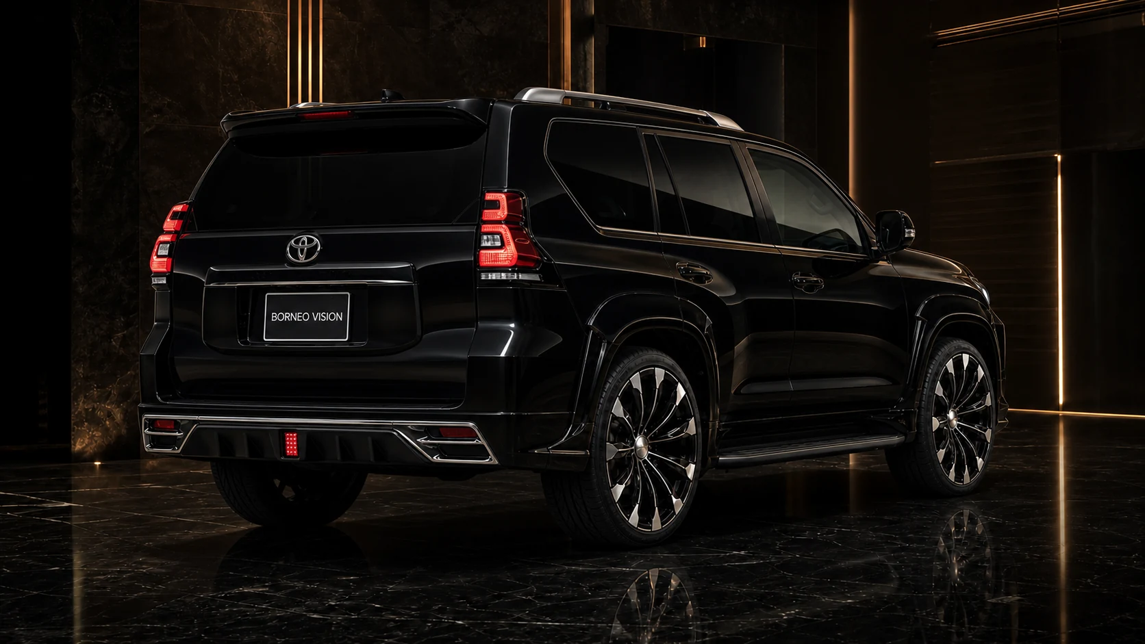 Sport Aero — Toyota Land Cruiser Prado 150 (2017–2024) — rear three-quarter