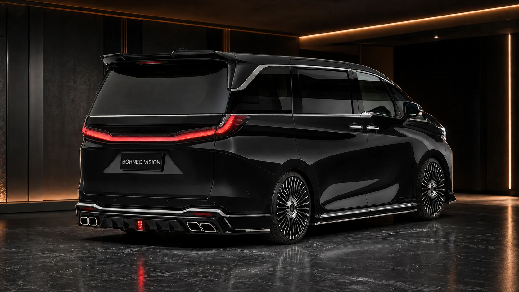 Sport Aero — Lexus LM500h (2023–present) — rear three-quarter