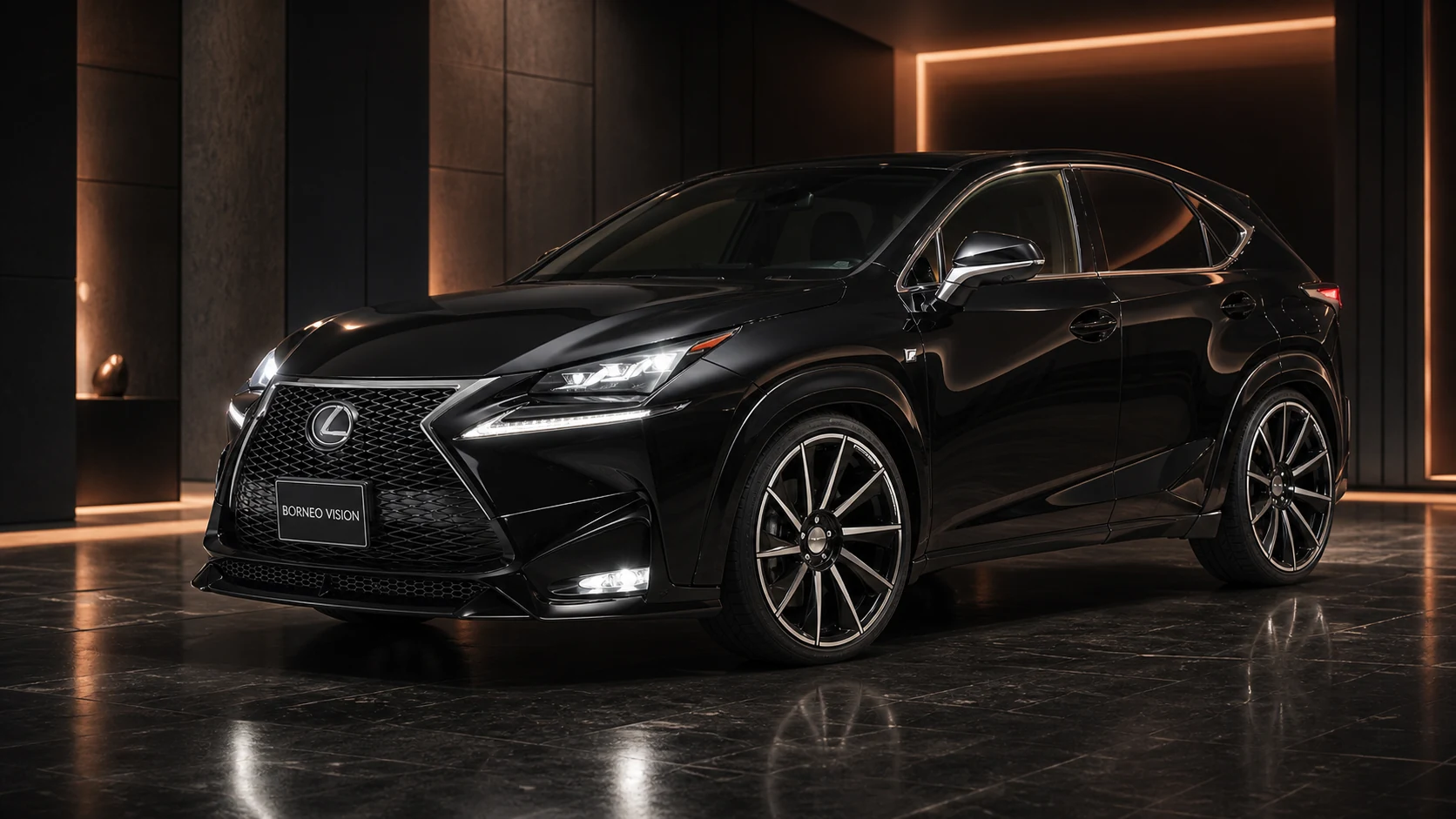 Sport Aero Black Edition — Lexus NX300/300h (2014–2017) — front three-quarter