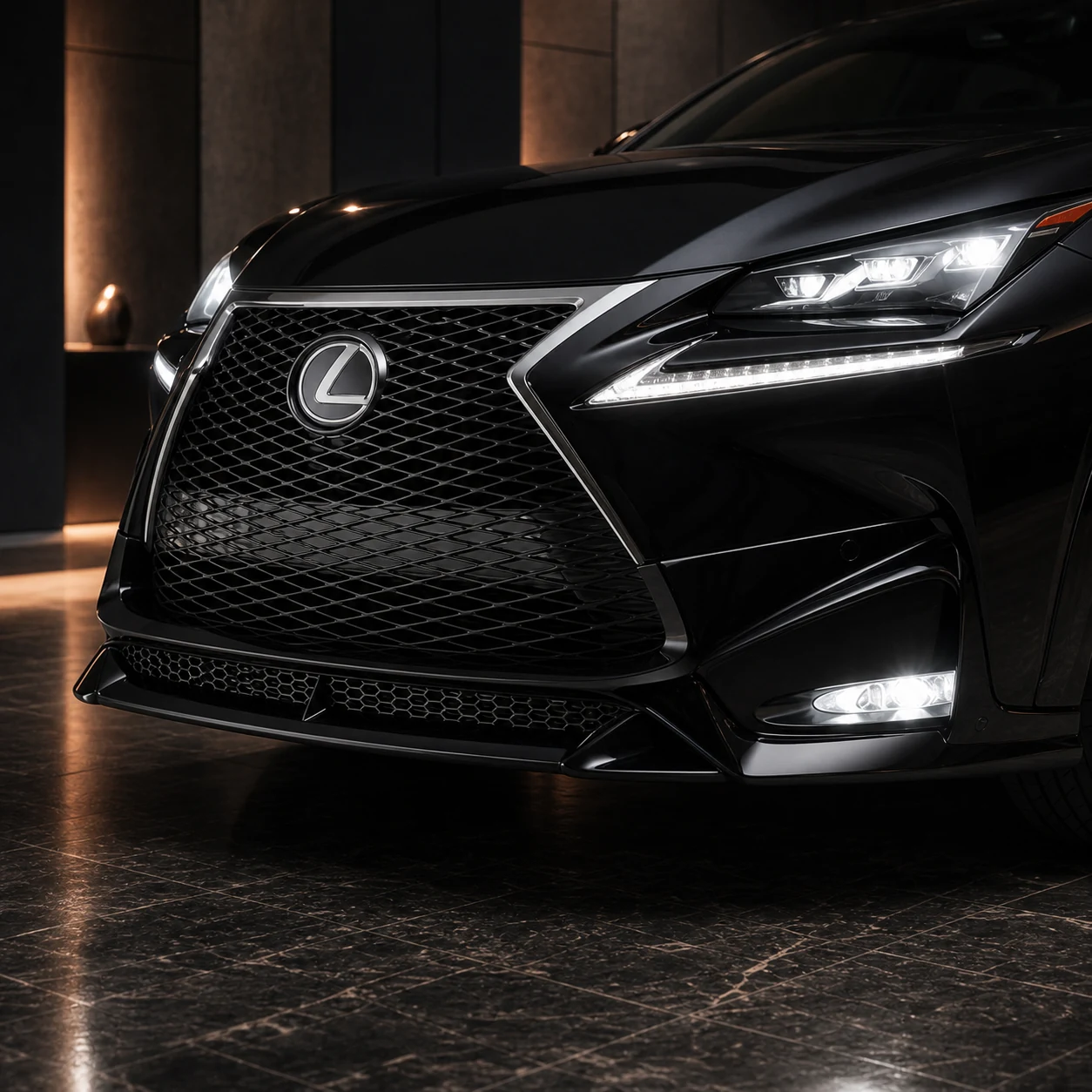 Sport Aero Black Edition — Lexus NX300/300h (2014–2017) — front aero detail
