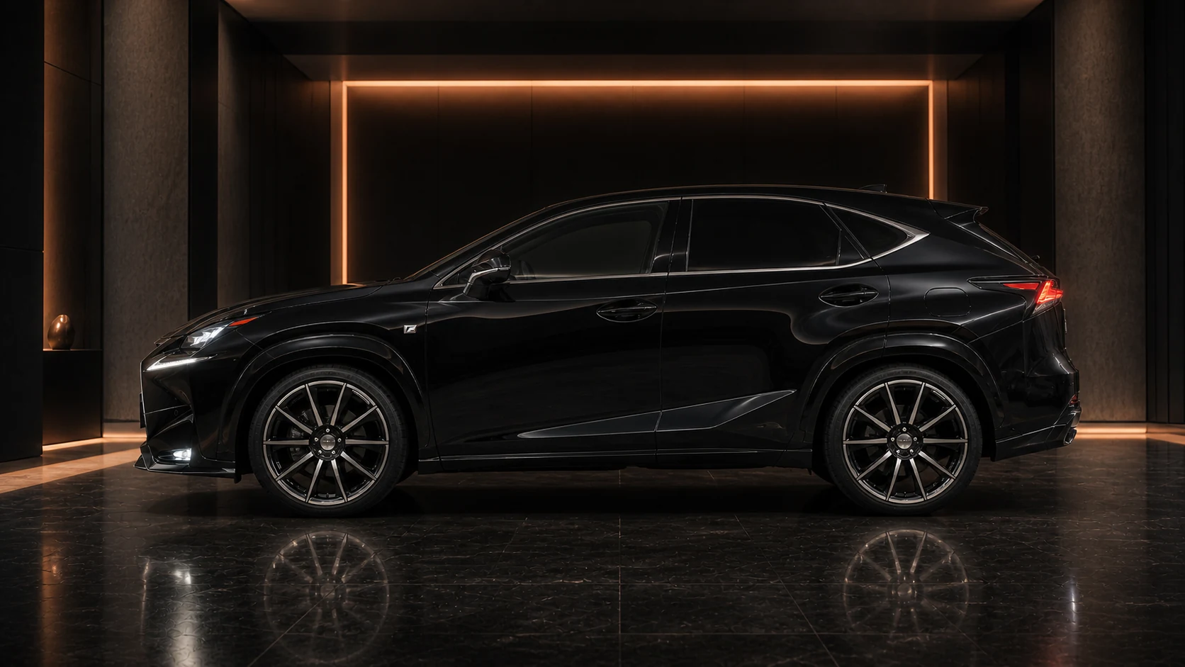 Sport Aero Black Edition — Lexus NX300/300h (2014–2017) — side profile