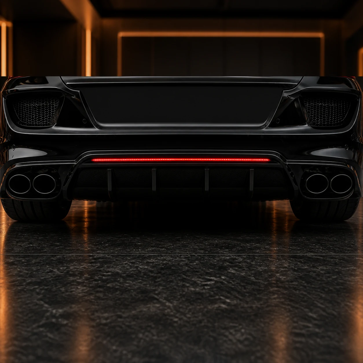 Sport Aero Black Edition 997 LED — Porsche Panamera 970 (2009–2014) — rear aero detail