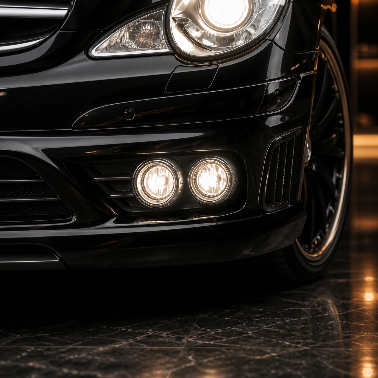 Historical Sport Aero Black Edition — Mercedes-Benz R-Class R251 (2006–2010) — front aero detail