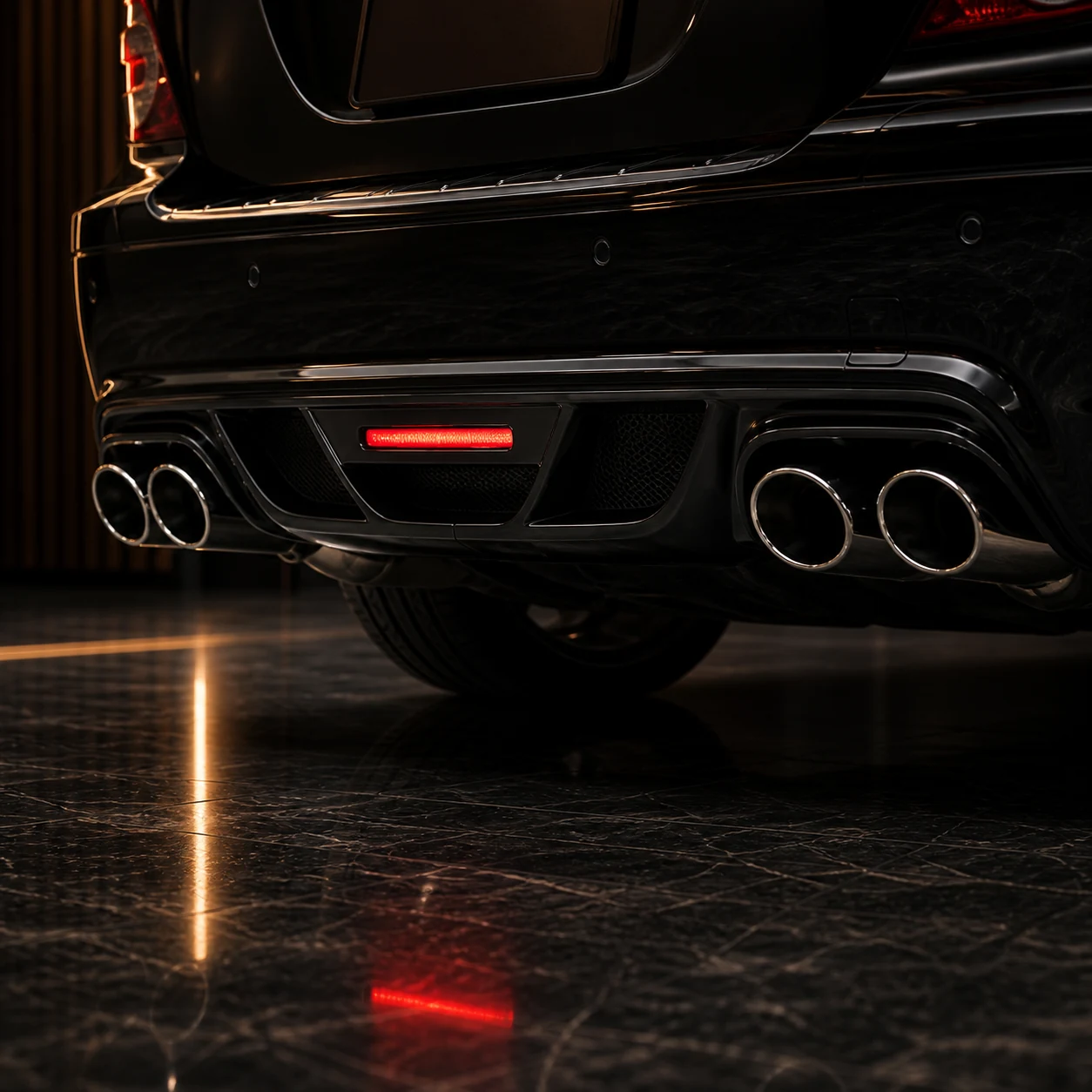 Historical Sport Aero Black Edition — Mercedes-Benz R-Class R251 (2006–2010) — rear aero detail