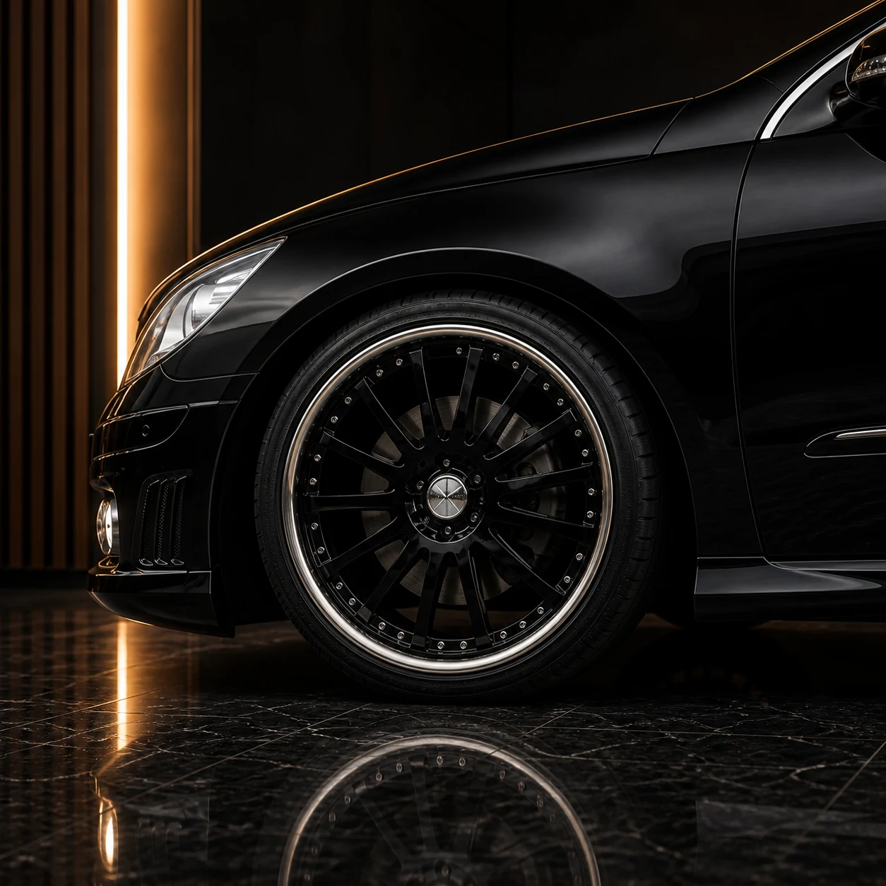 Historical Sport Aero Black Edition — Mercedes-Benz R-Class R251 (2006–2010) — wheel and side detail