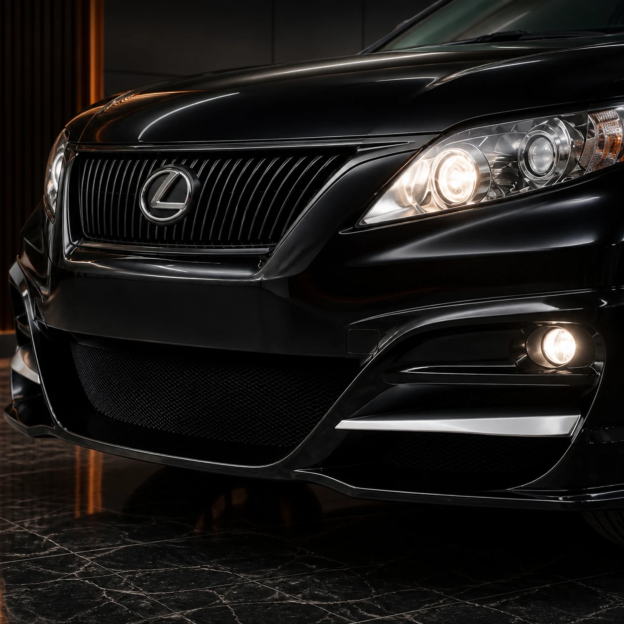 Sport Aero Black Edition — Lexus RX270/350/450h (2009–2012) — front aero detail