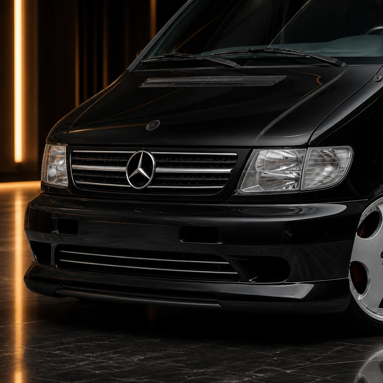 Executive Aero First Edition — Mercedes-Benz V-Class W638 (1998–2003) — front aero detail