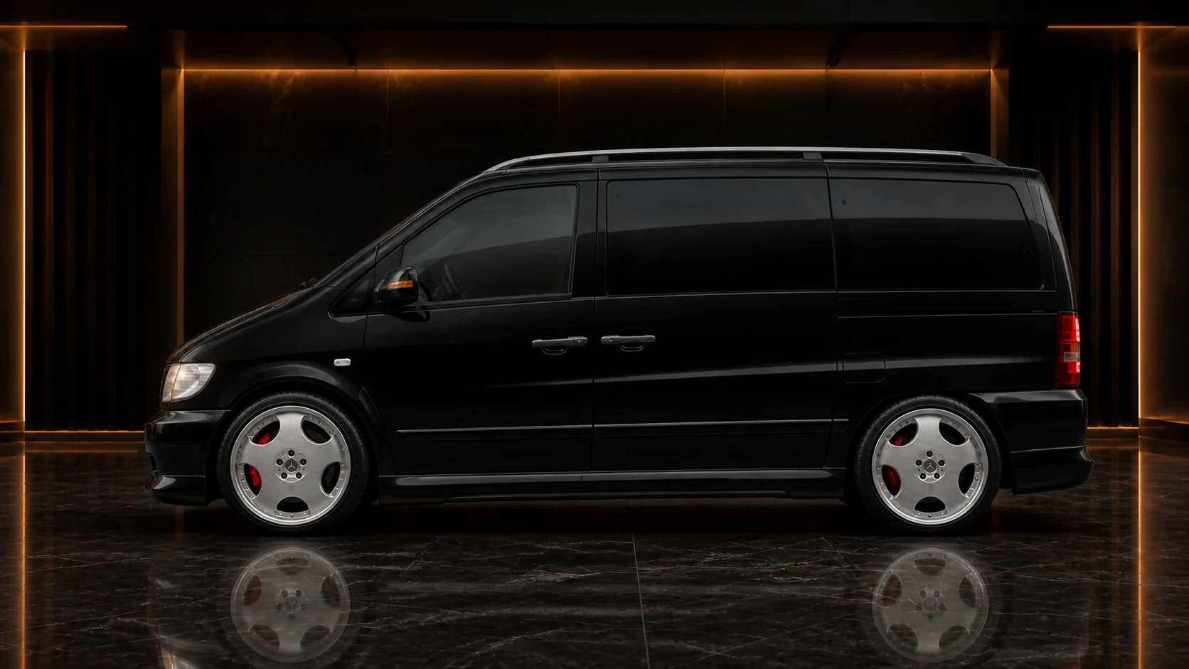 Executive Aero First Edition — Mercedes-Benz V-Class W638 (1998–2003) — side profile