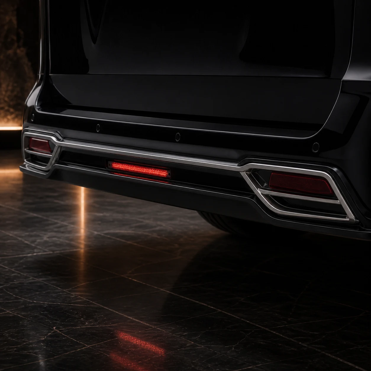 Sport Aero Black Edition — Mercedes-Benz V-Class W447 Long (2015–2019) — rear aero detail