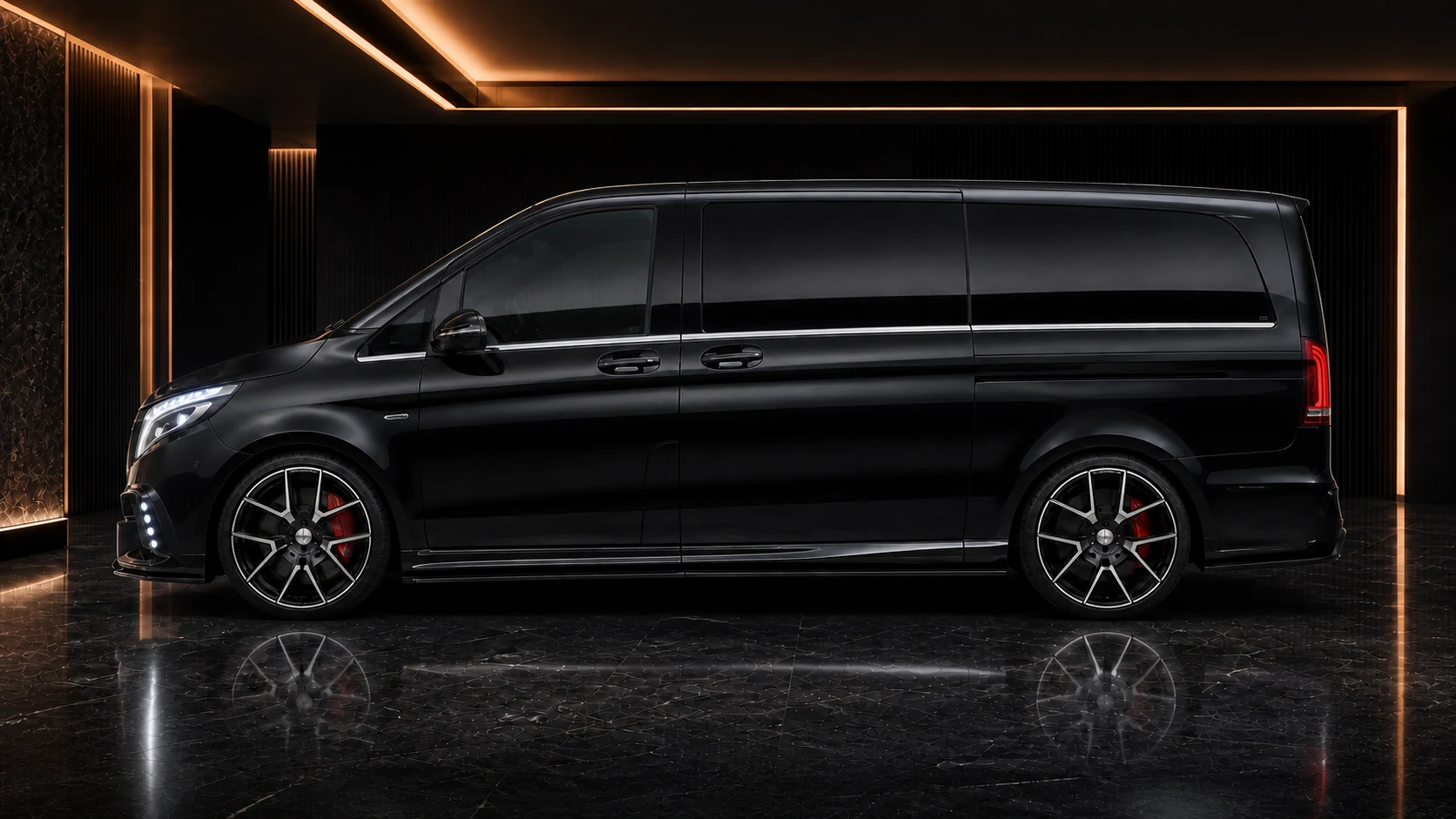 Sport Aero Black Edition — Mercedes-Benz V-Class W447 Long (2015–2019) — side profile