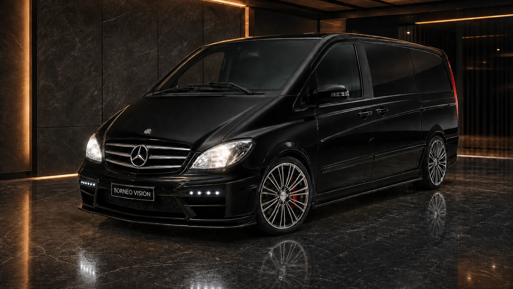 Sport Aero Black Edition — Mercedes-Benz V-Class/Viano W639 Short/Long (2003–2011) — front three-quarter