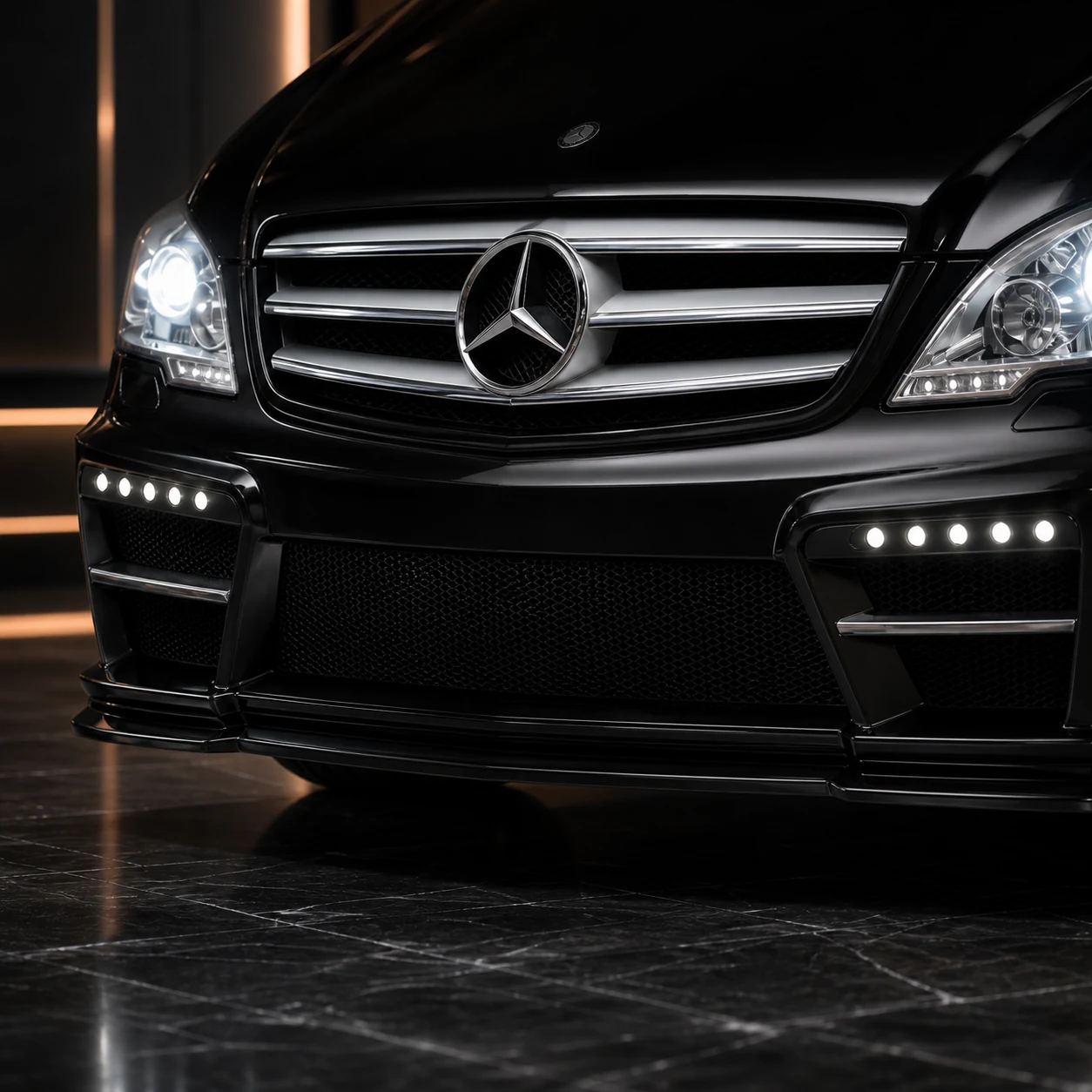 Sport Aero Black Edition — Mercedes-Benz V-Class W639 Facelift Short/Long (2012–2015) — front aero detail