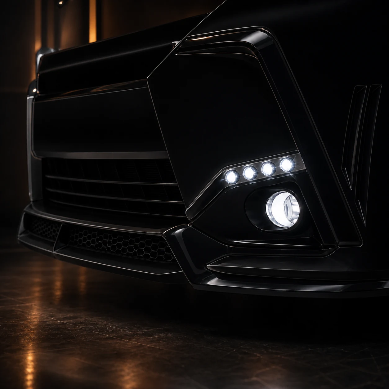 Sports Aero Bumper Type LED — Toyota Vellfire 30 All Grades Pre-Facelift (2015–2017) — front aero detail